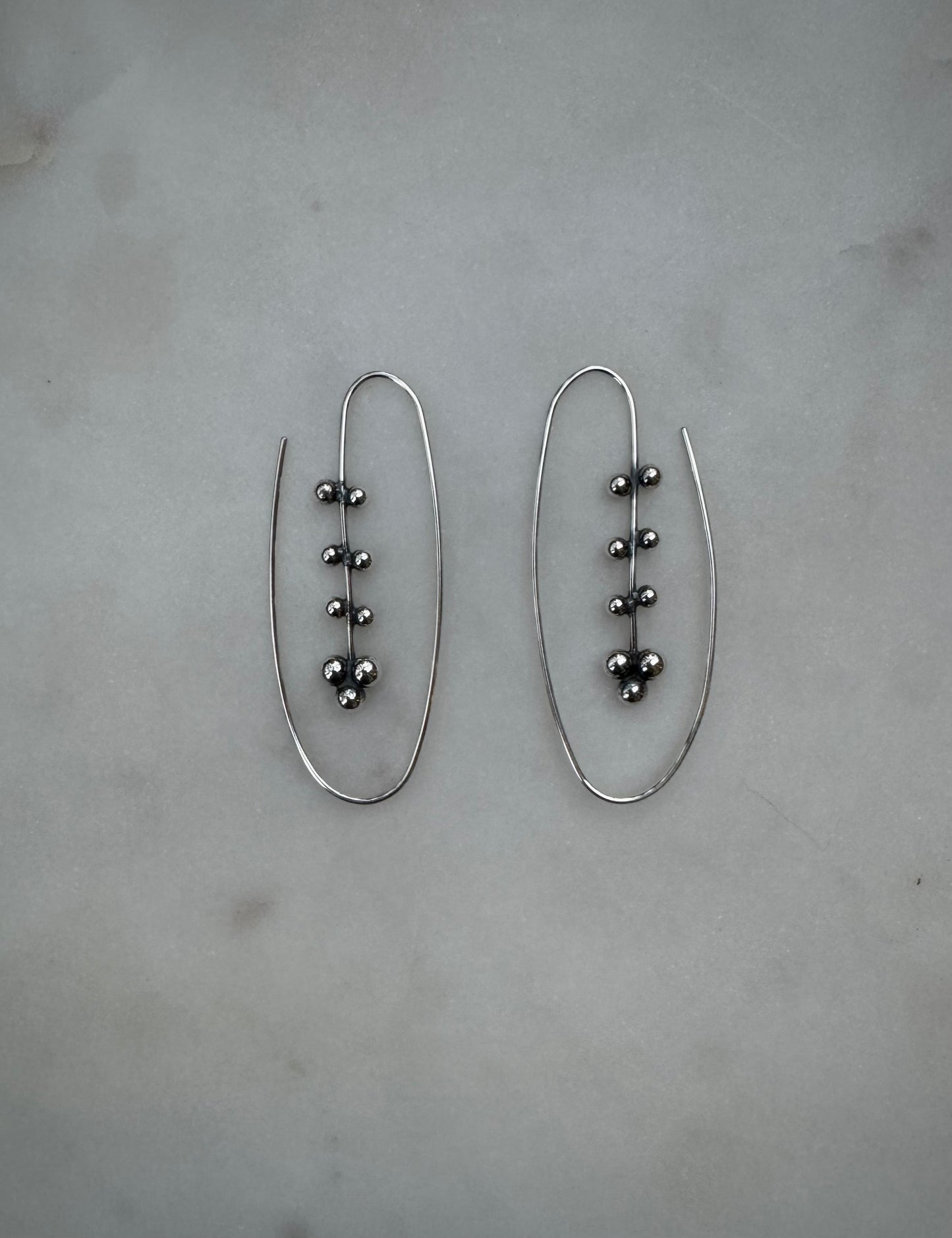 Handmade silver earrings