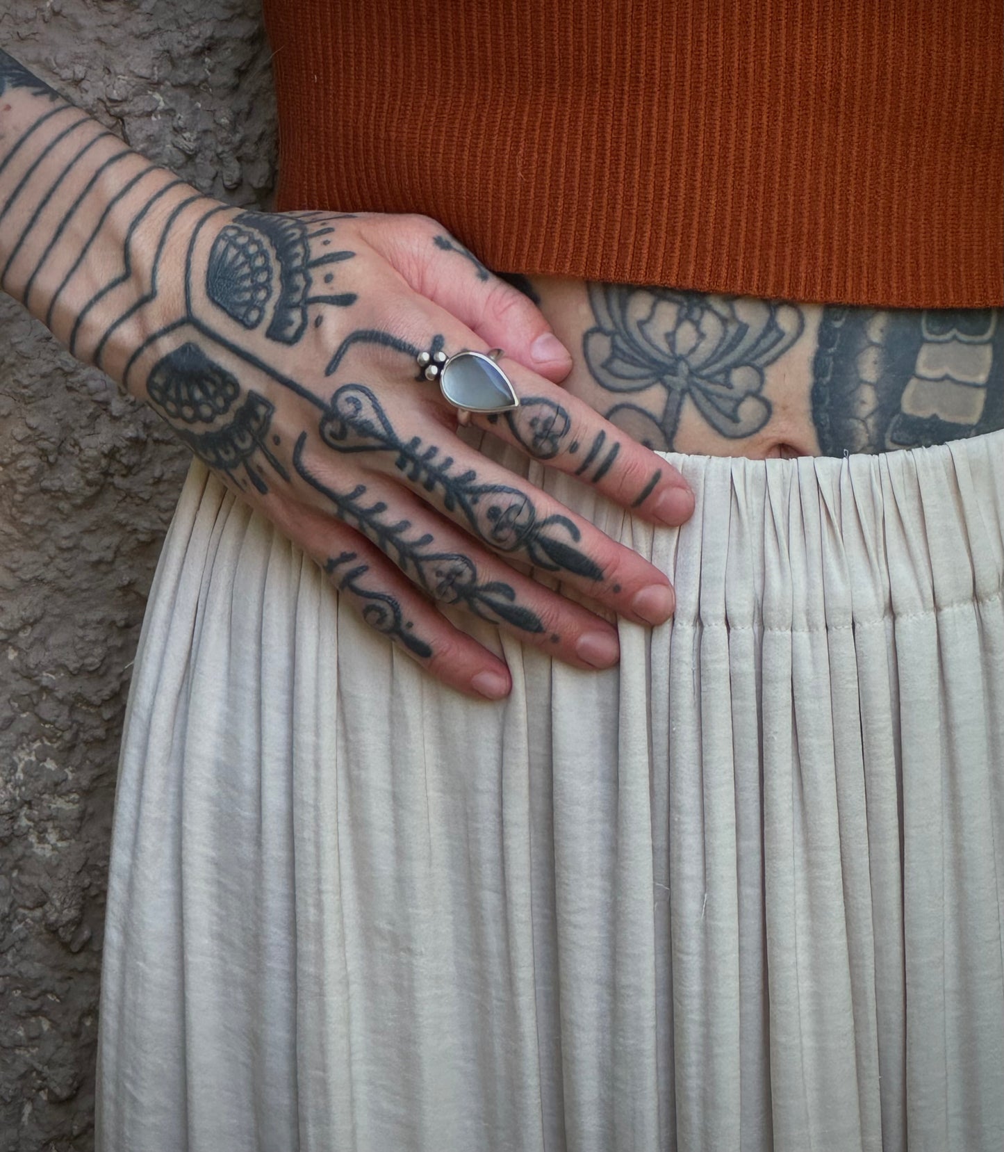 Moonstone ring