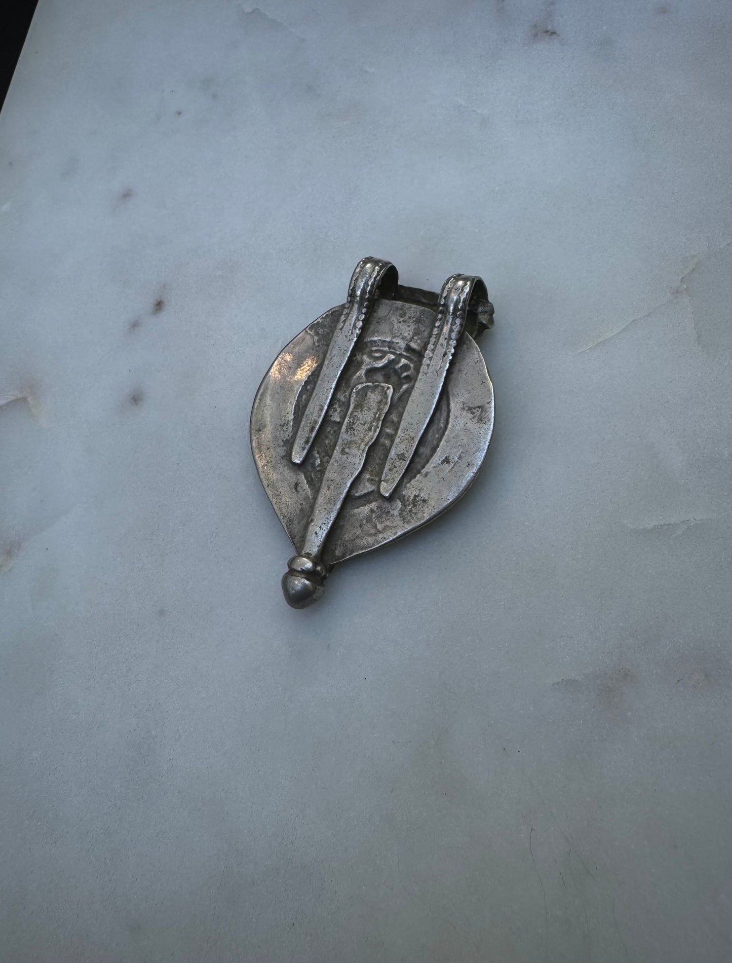 Old Hanuman silver amulet