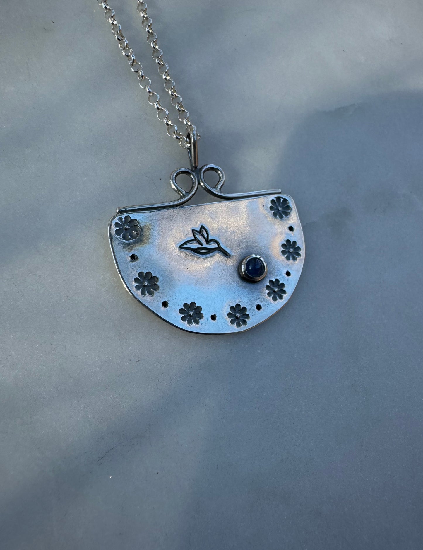 Soul keeper amulet with tanzanite