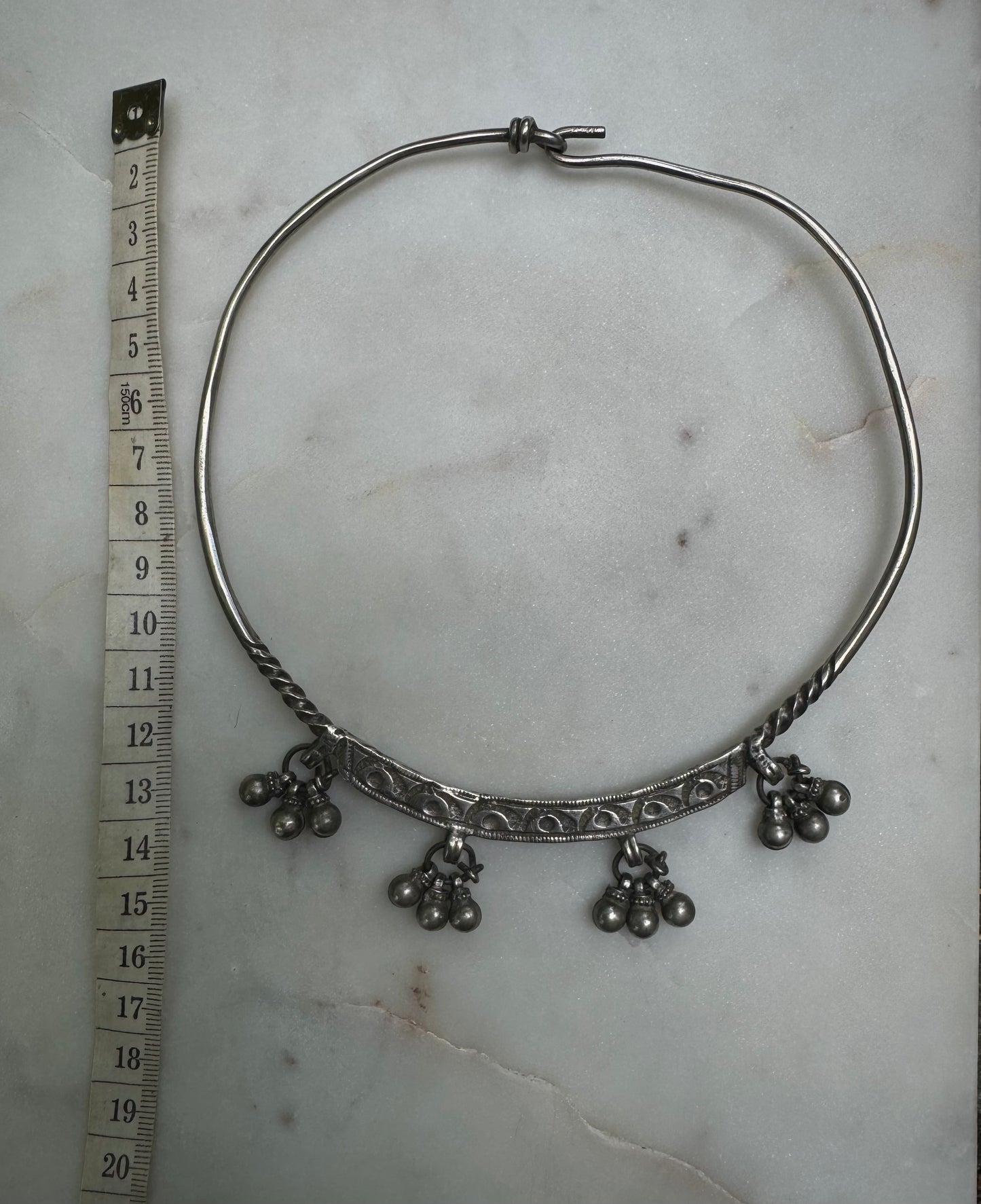 Old silver necklace from Rajasthan