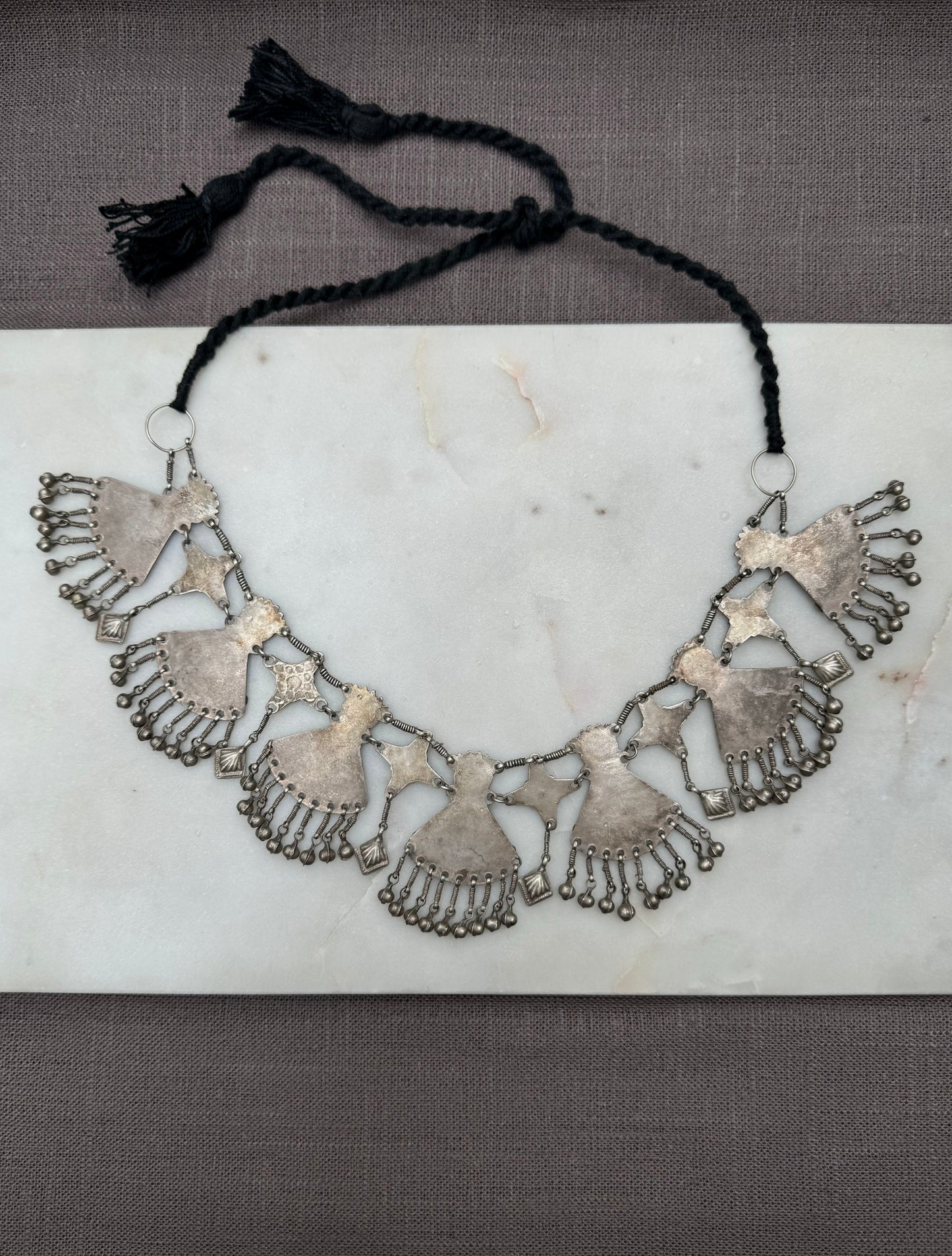 Vintage silver necklace from Pakistan