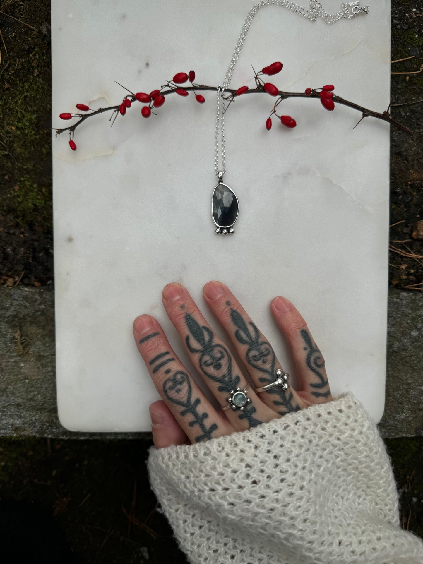 Sapphire necklace