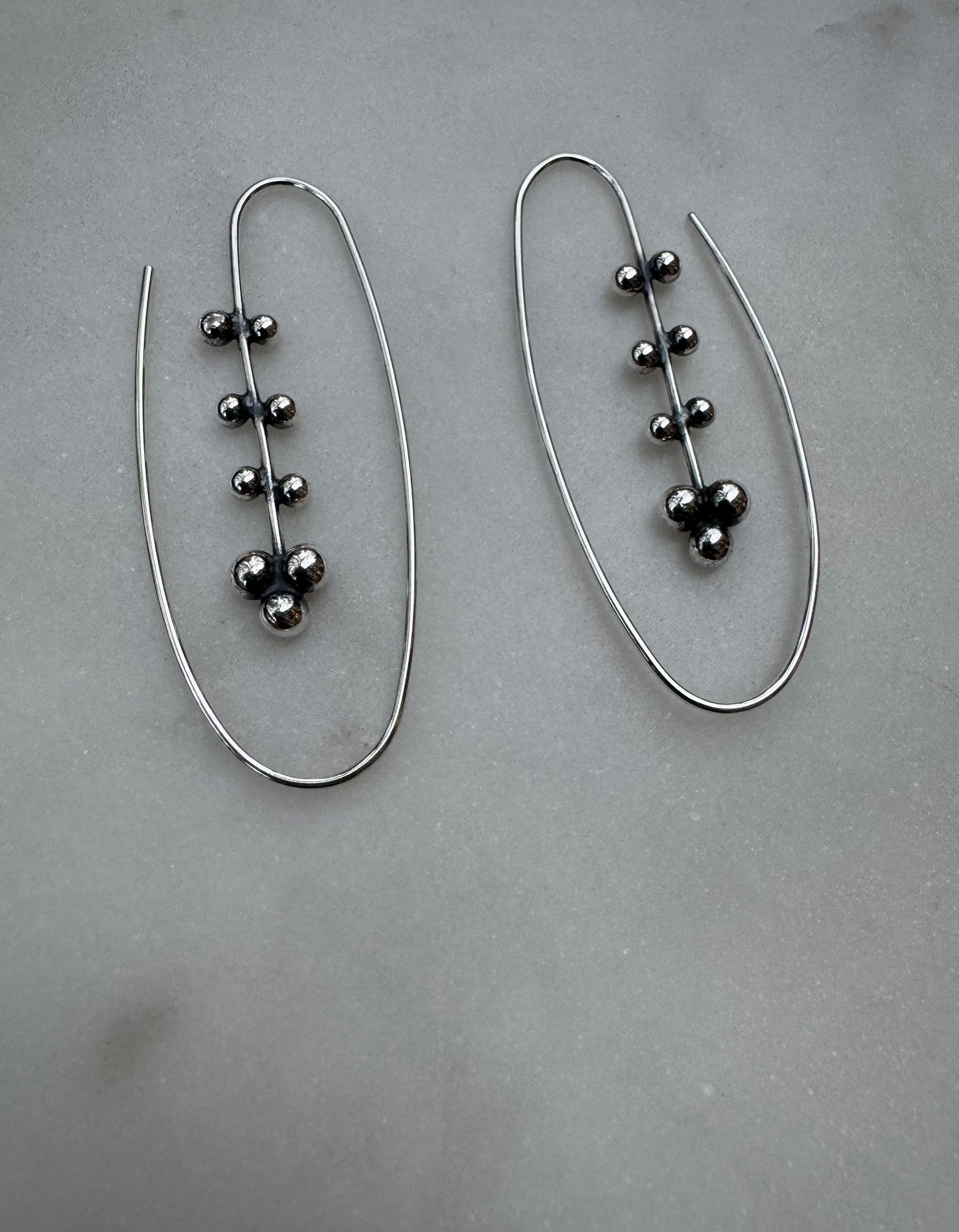 Handmade silver earrings