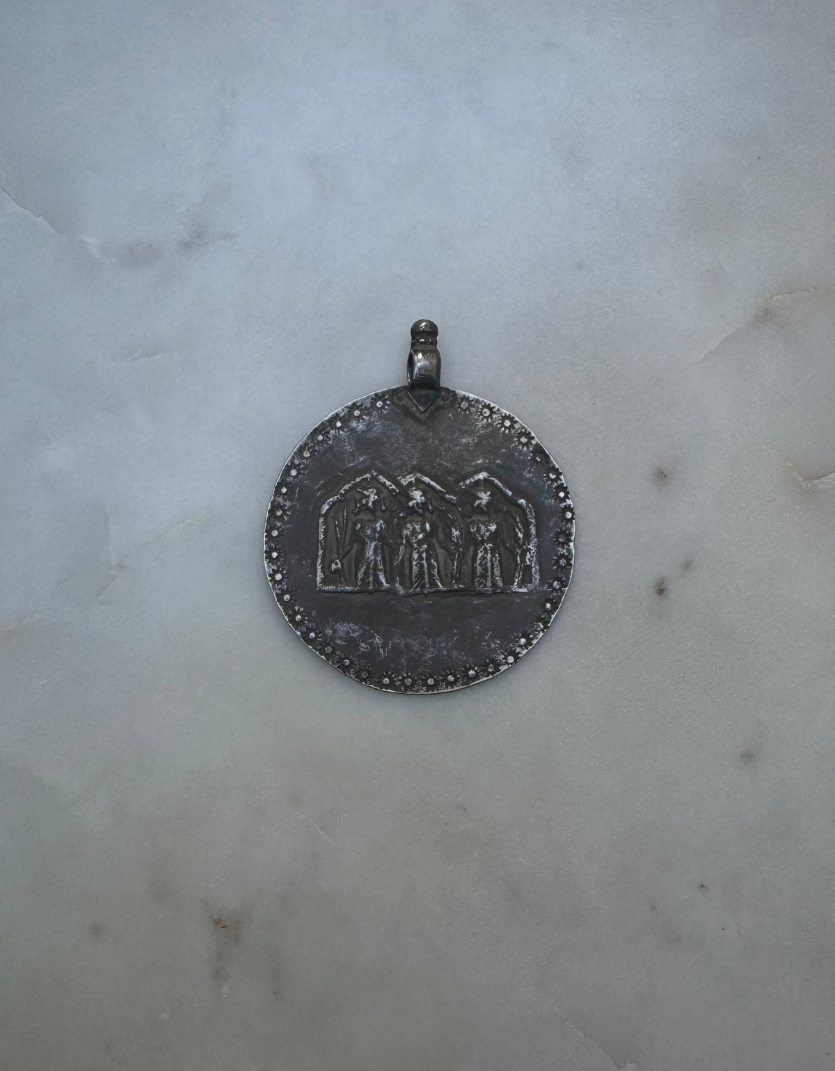 Antique silver amulet from Gujarat