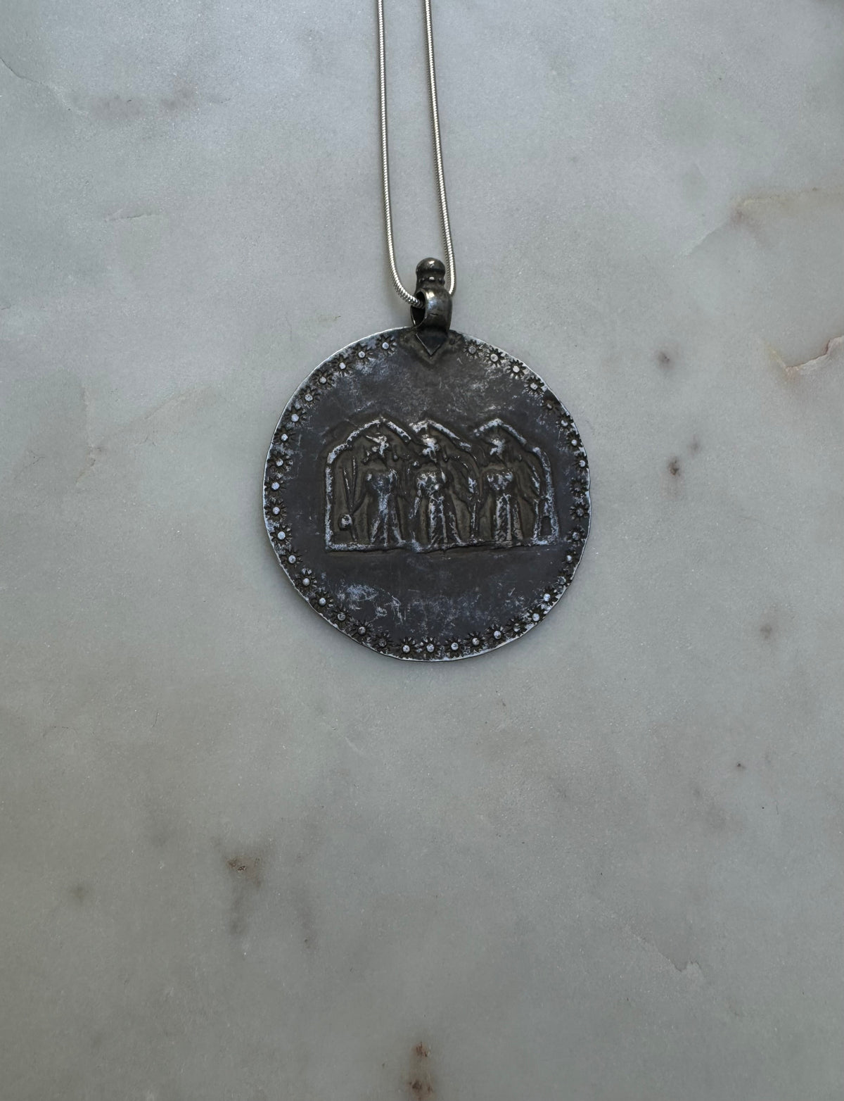 Antique silver amulet from Gujarat