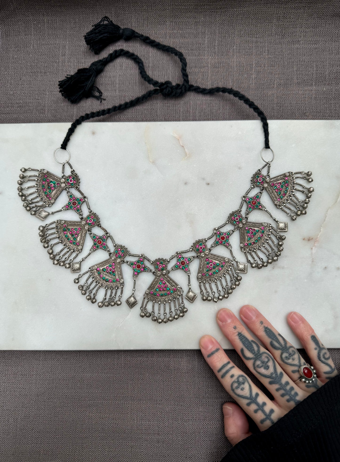Vintage silver necklace from Pakistan