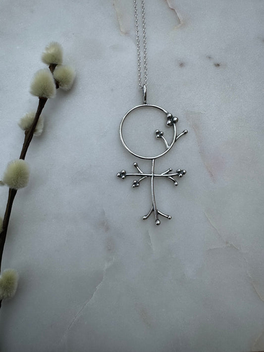Flower venus necklace