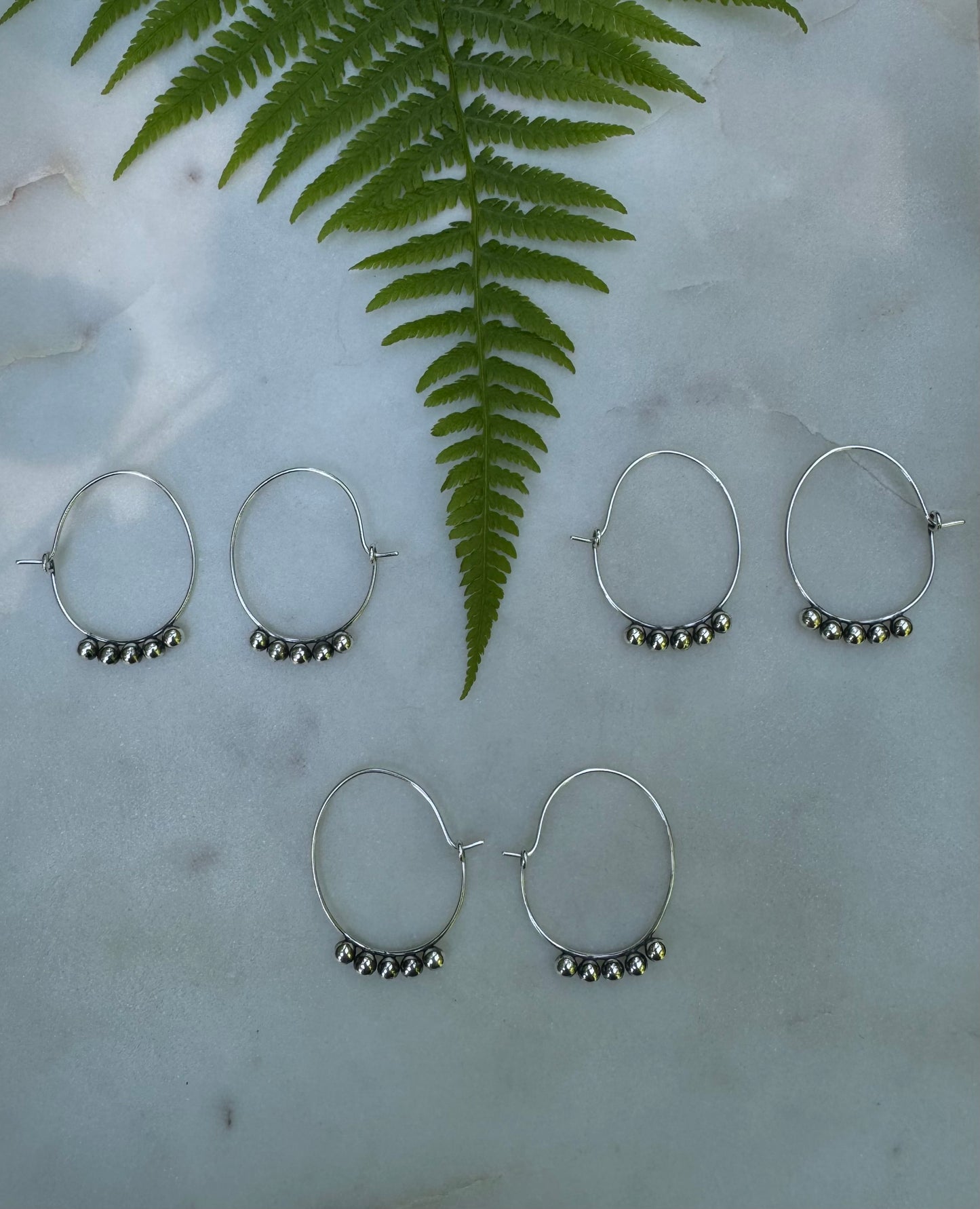 Handmade silver earrings
