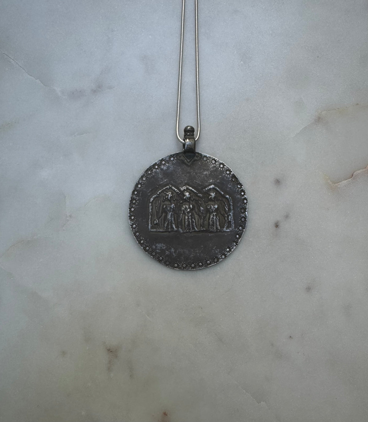 Antique silver amulet from Gujarat