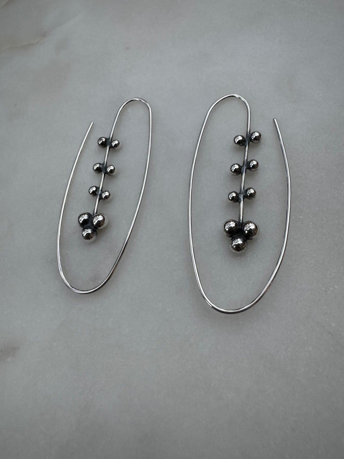 Handmade silver earrings