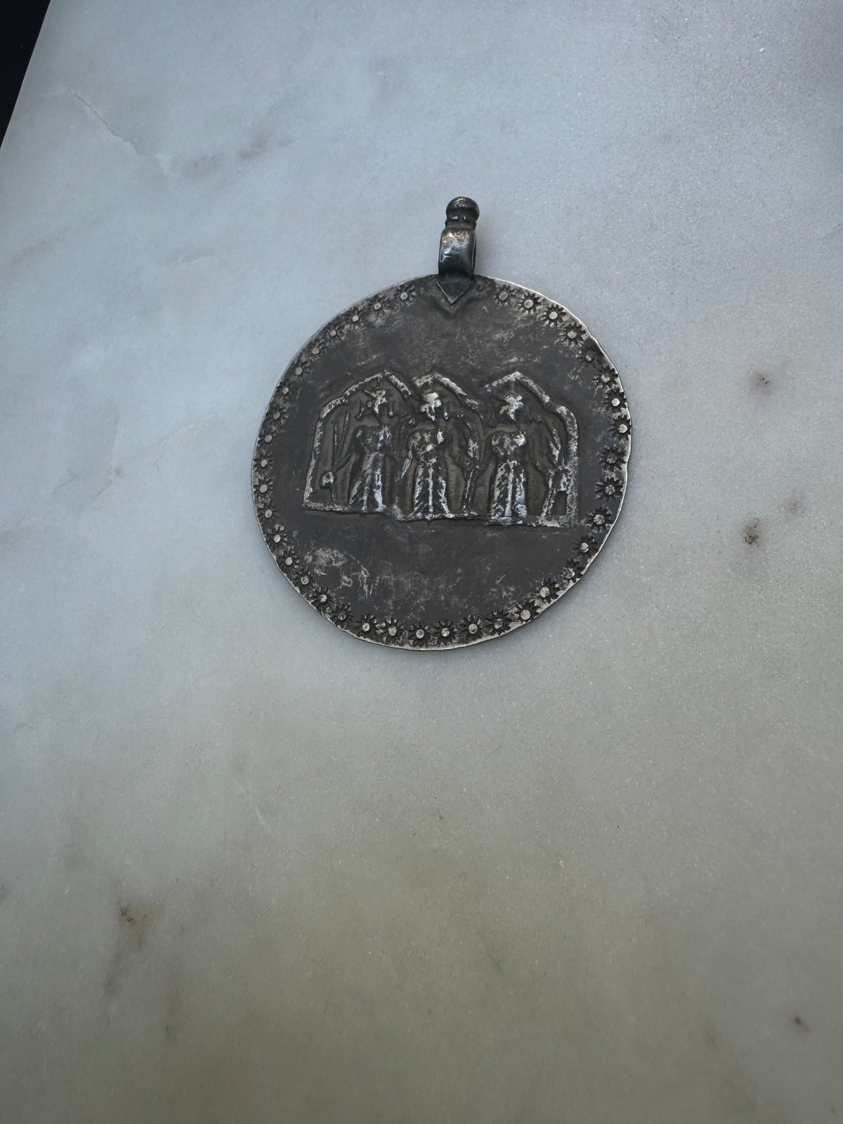 Antique silver amulet from Gujarat