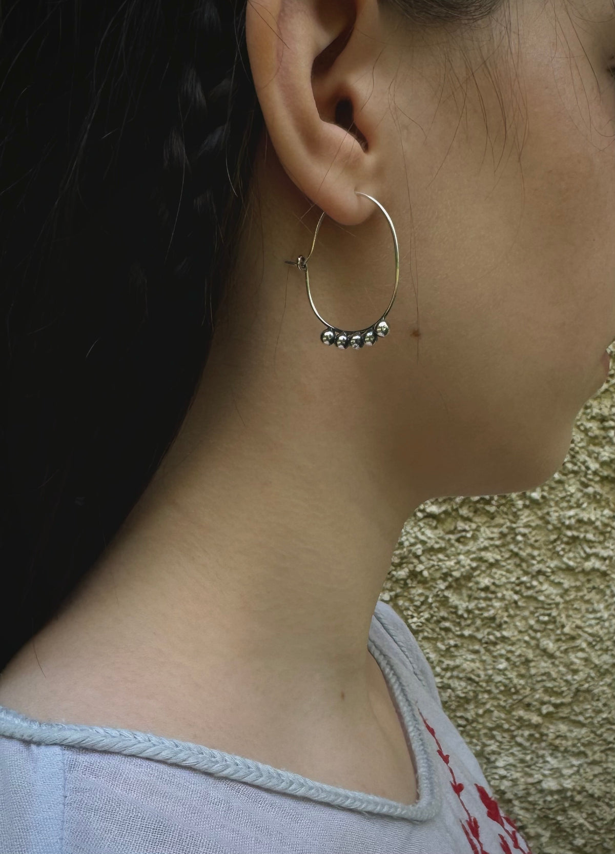 Handmade silver earrings