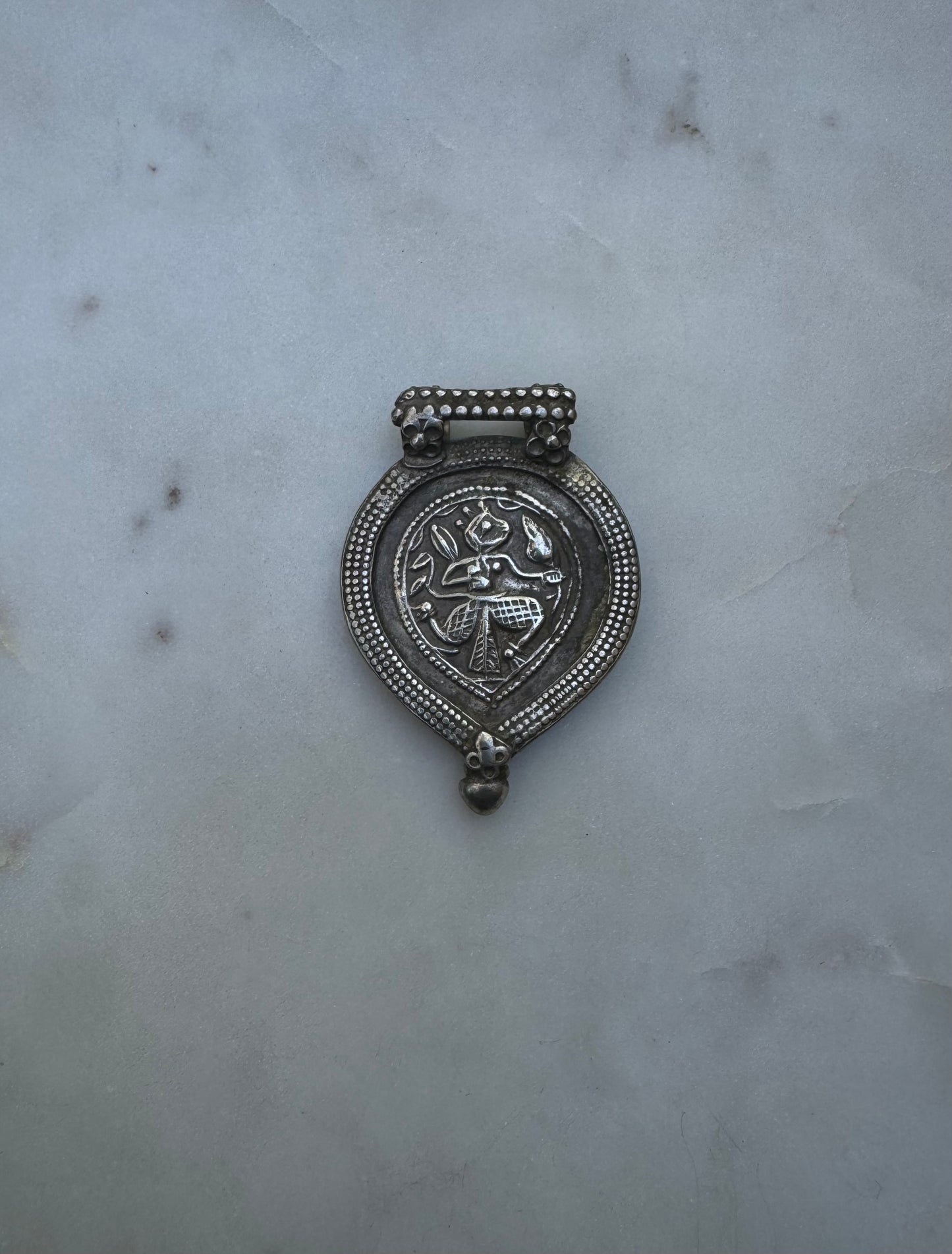 Old Hanuman silver amulet