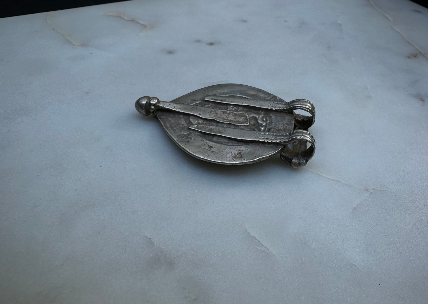 Old Hanuman silver amulet
