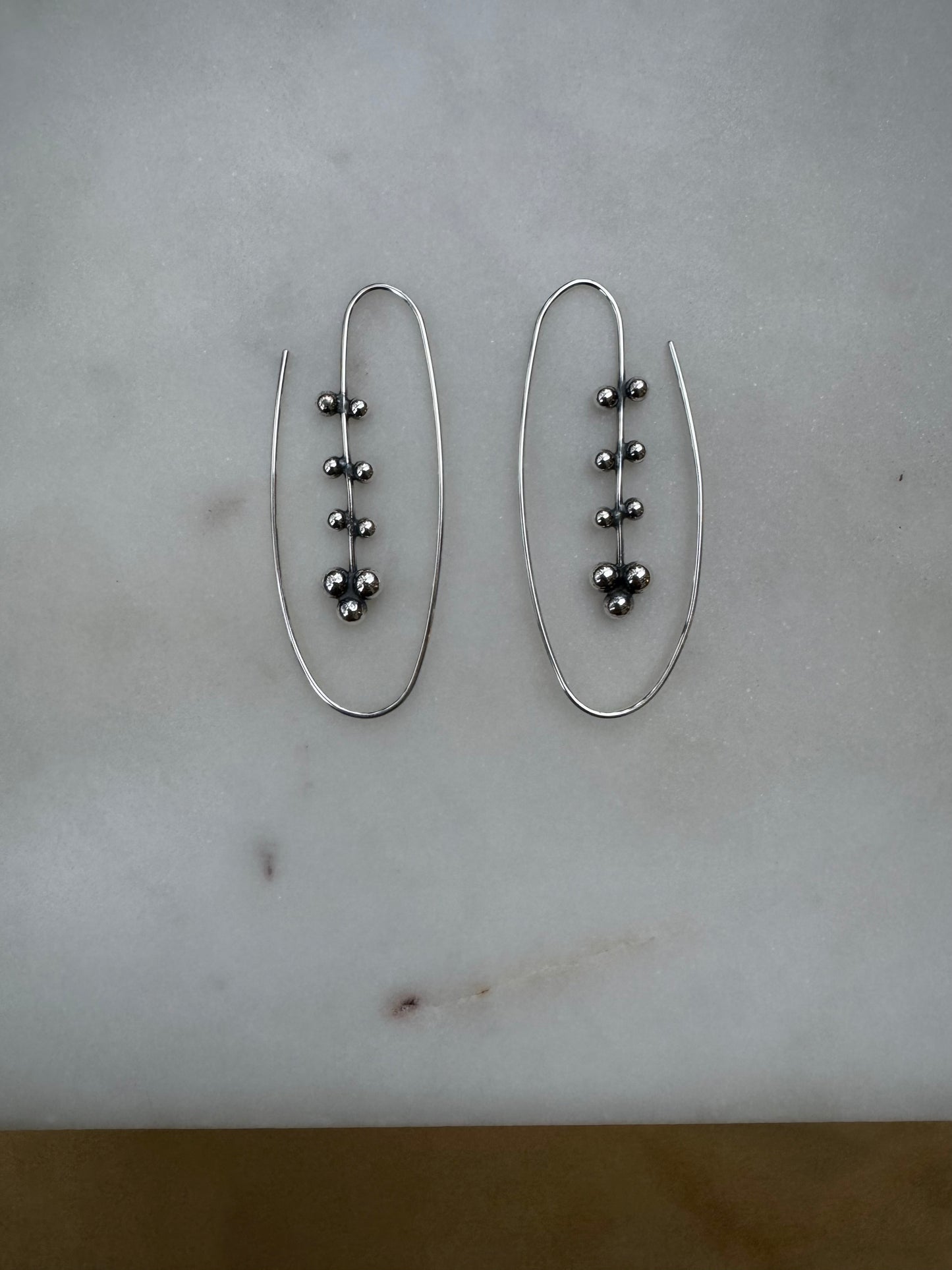 Handmade silver earrings