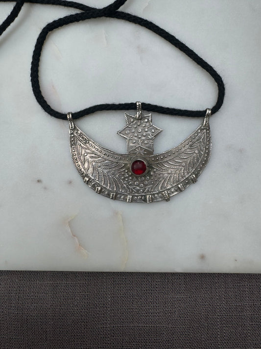 Moon and star amulet from Morocco