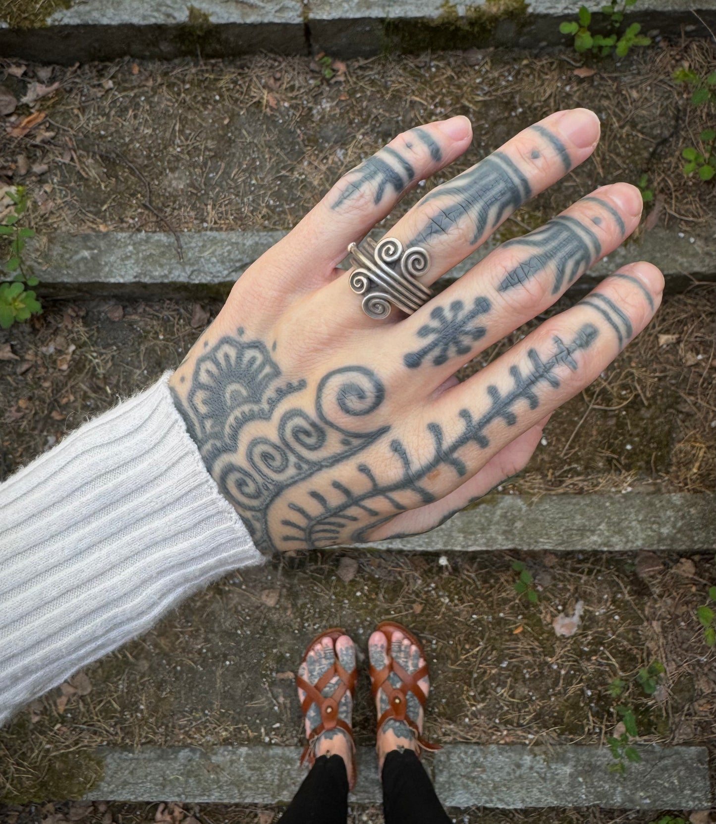 Silver ring from Laos