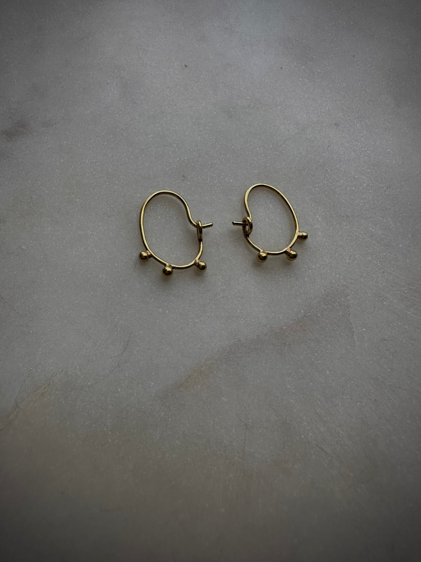Solid 18k fairtrade gold earrings