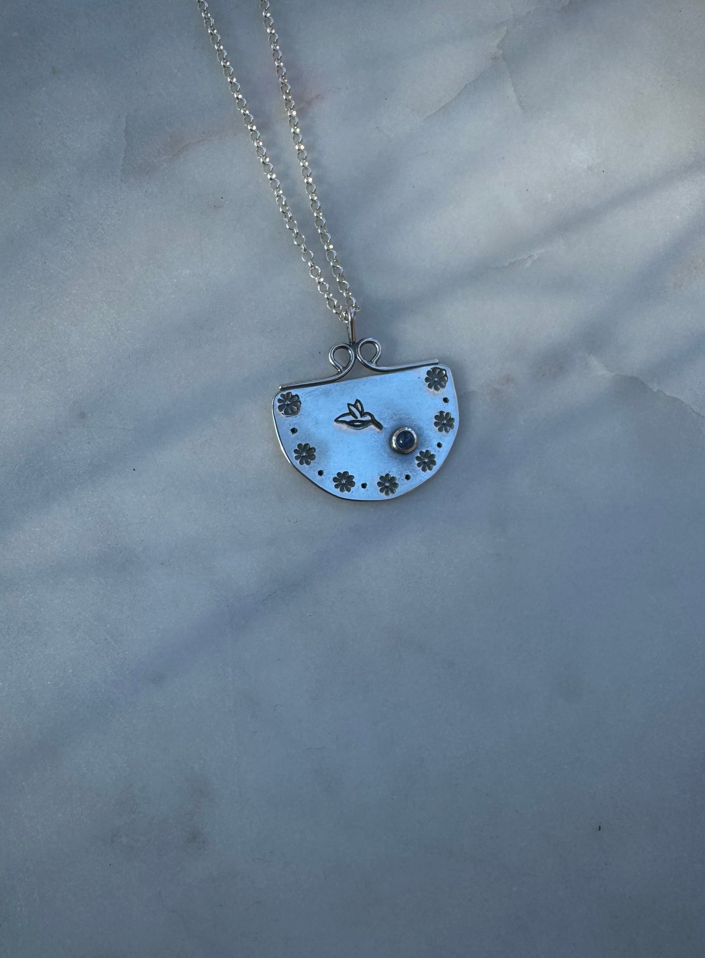 Soul keeper amulet with tanzanite