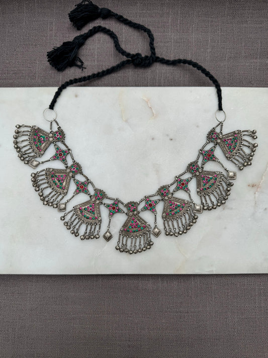 Vintage silver necklace from Pakistan