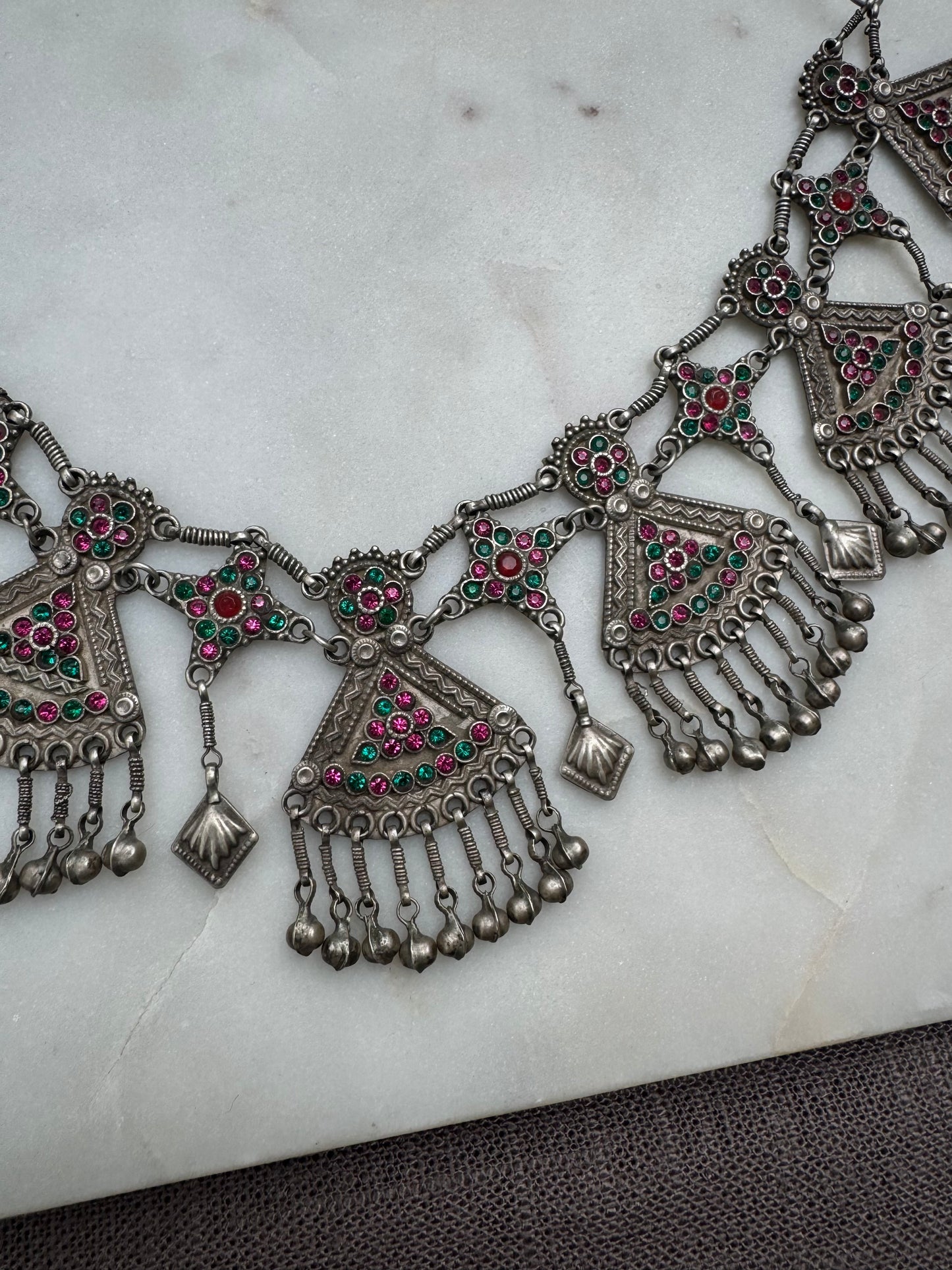 Vintage silver necklace from Pakistan