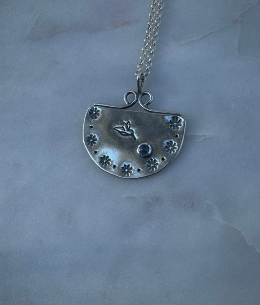 Soul keeper amulet with tanzanite