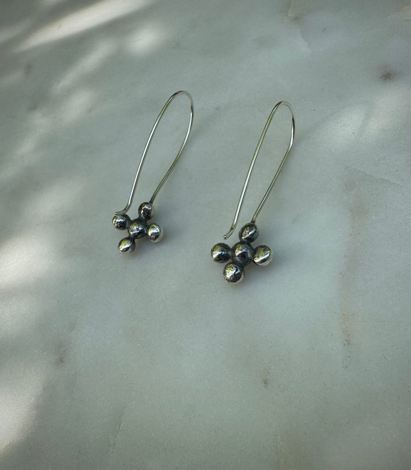 Handmade silver earrings