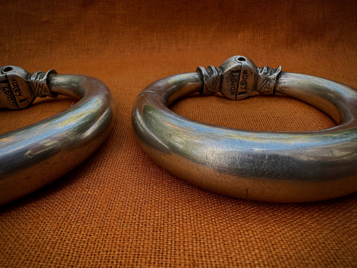 Antique silver bangles from Rajasthan