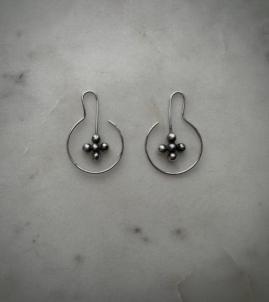 Earrings handmade in sterling silver