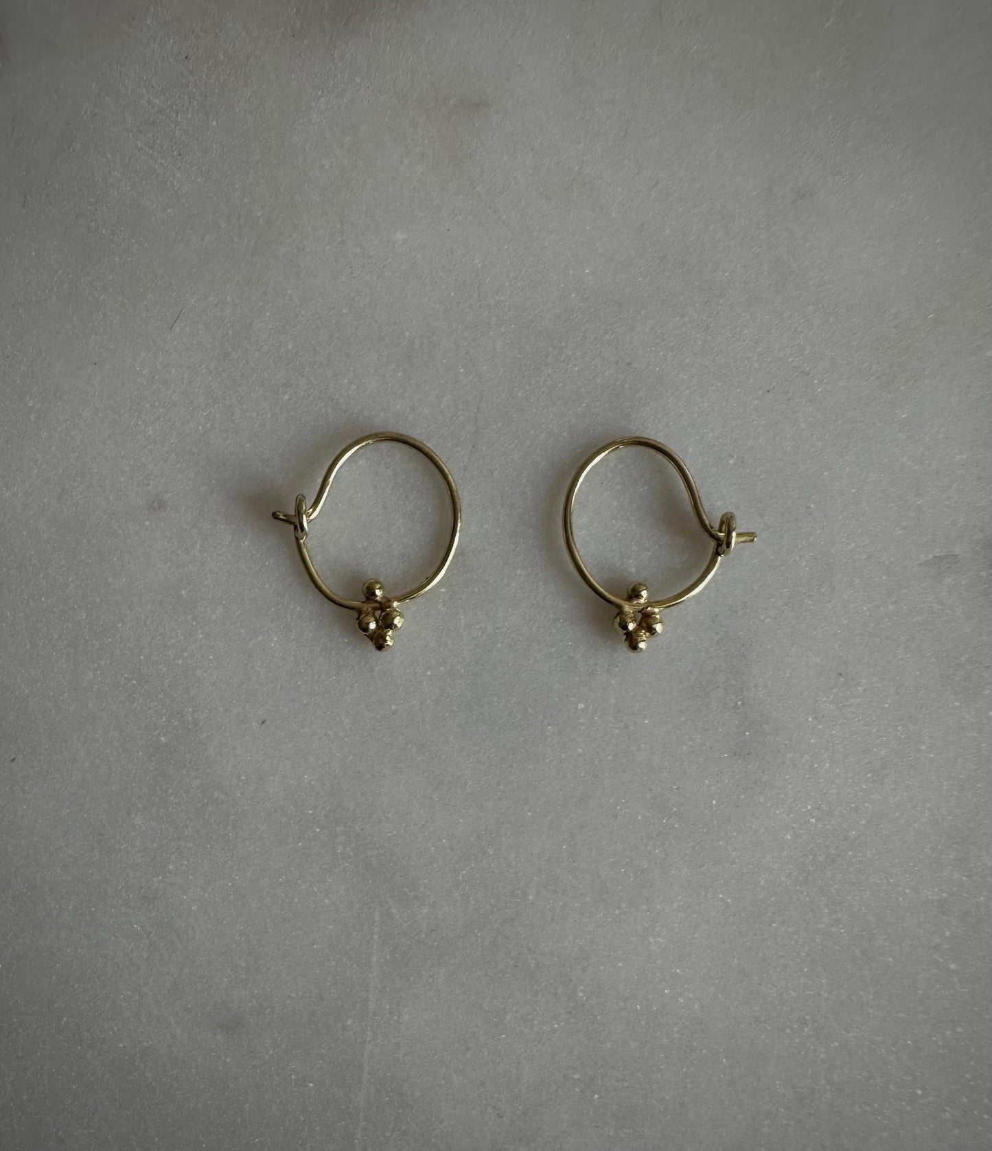 Solid 14k fairtrade gold earrings